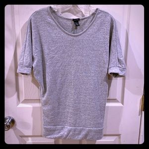 Rue 21 Short Sleeved Sweater, Gray. Size M